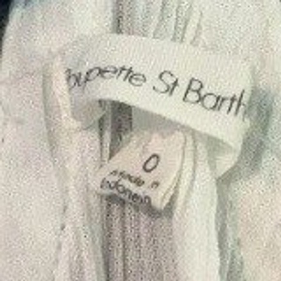 Poupette St Barth Embroidered Mini Dress White Boho Braided Strap Size 0 NWOT - Picture 4 of 10